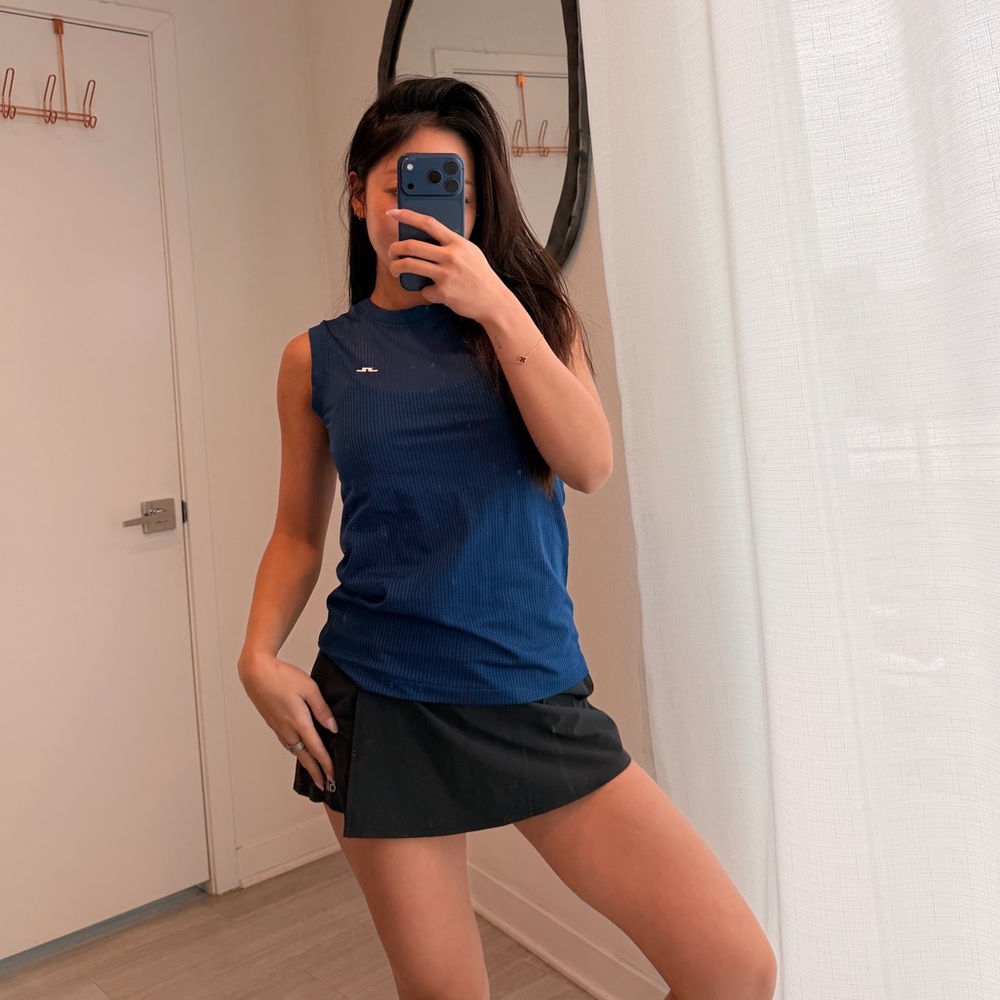 J.Lindeberg Navy Blue Tank Top